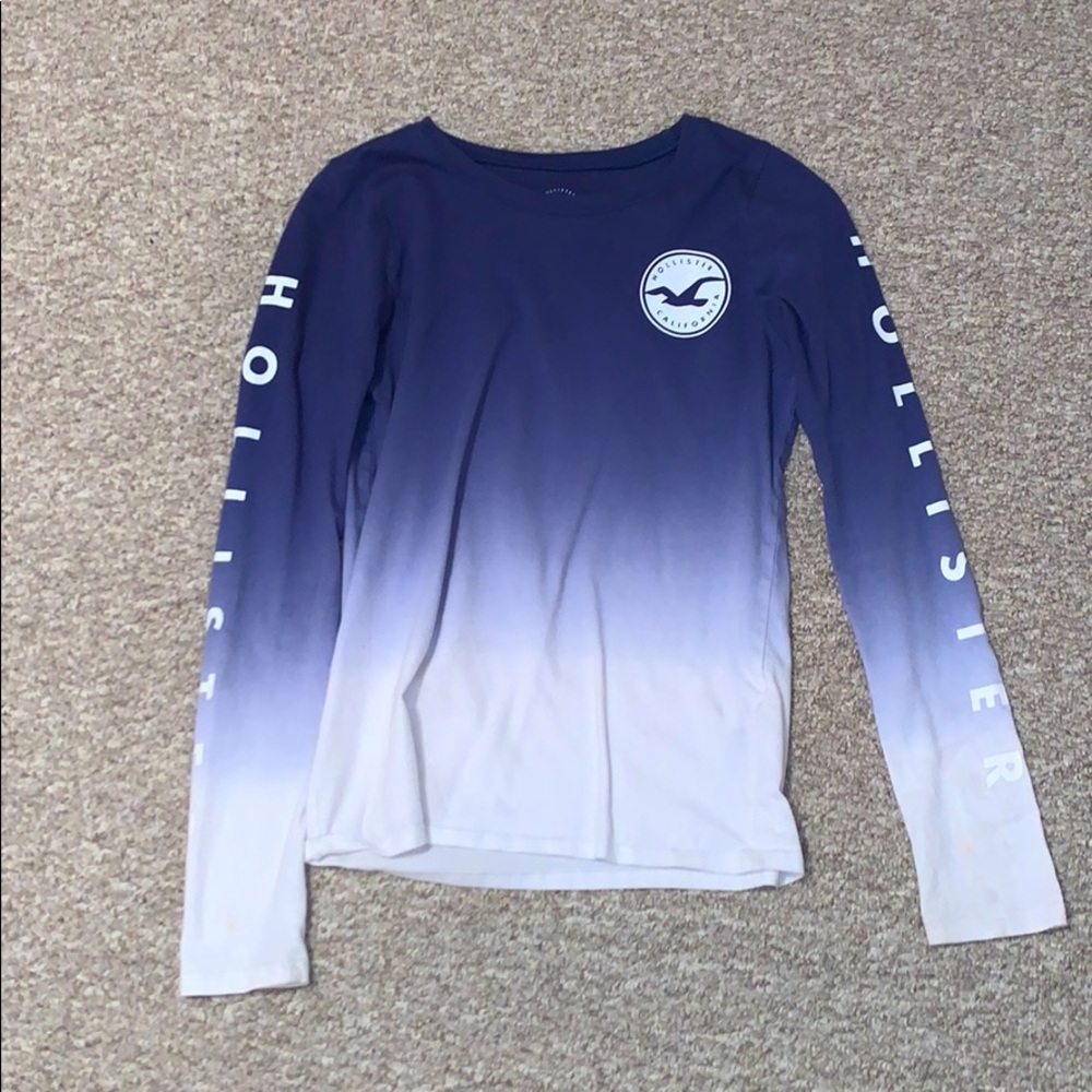 ombré hollister shirt size xs